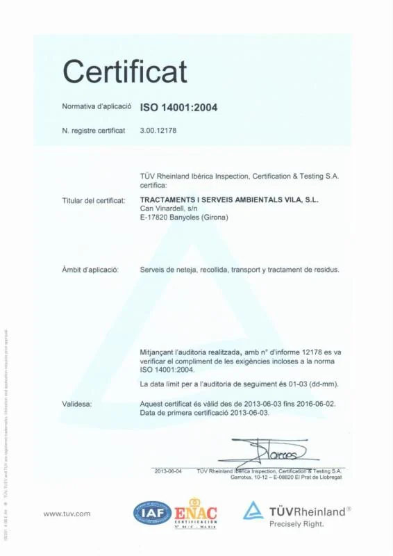 ISO 14001:2004 — document històric
