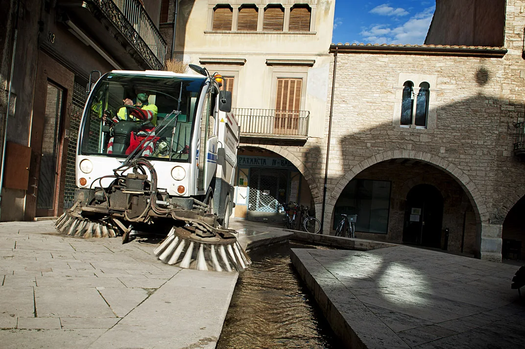 Escombradora de neteja urbana