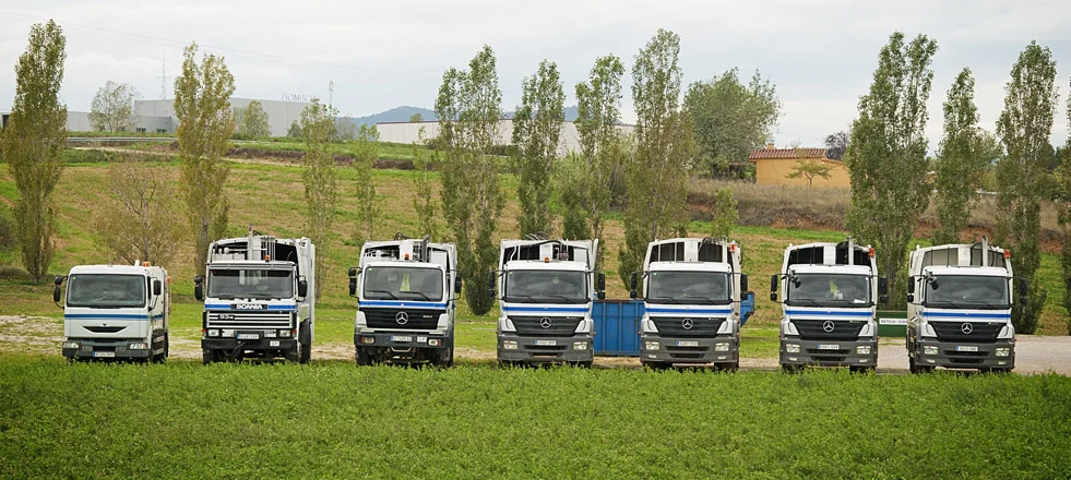 Flota de vehicles de Tractaments i Serveis Ambientals Vila
